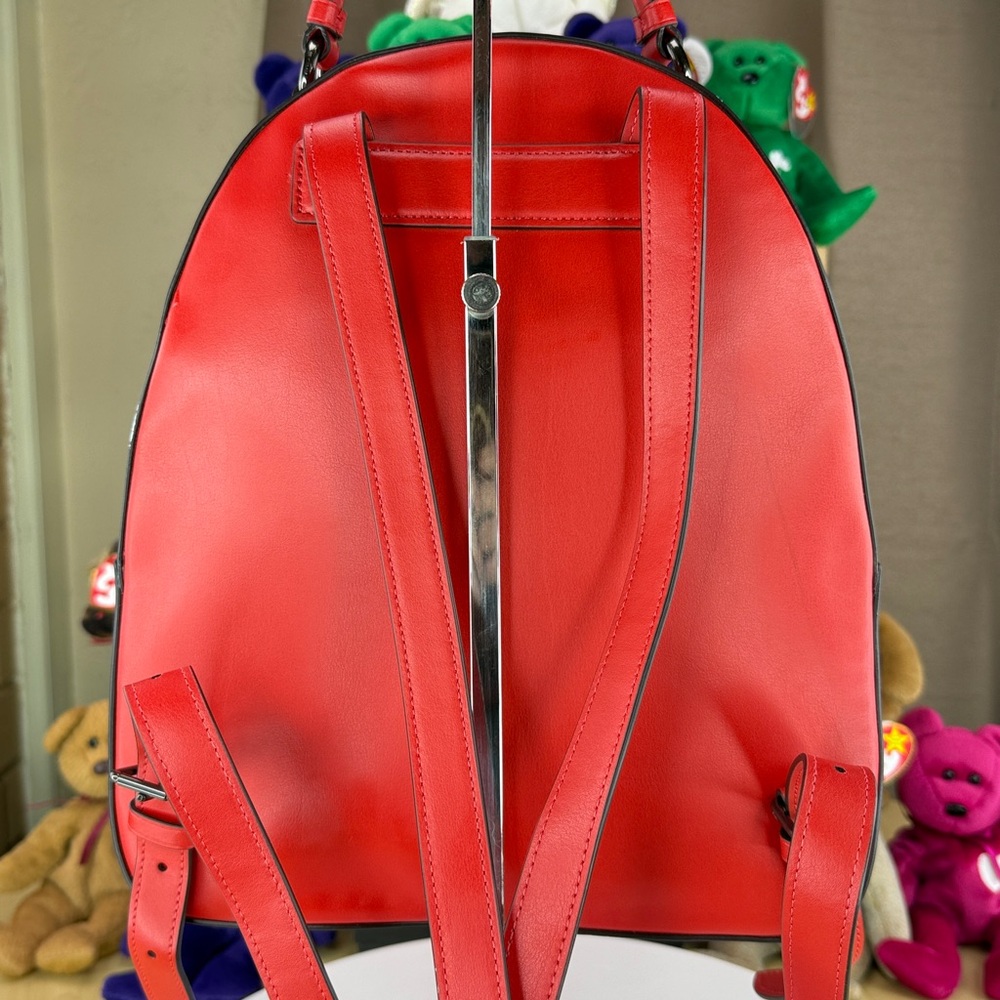 💥COACH -Jordyn Perforated Signature Leather Backpack / Miami Red - 45U674 - Picture 10 of 17